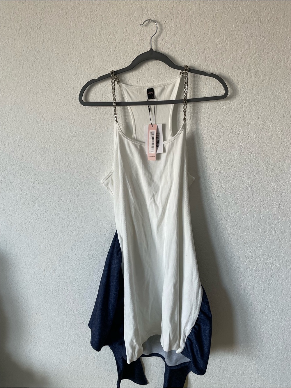 White Chain-Strap Women's Camisole